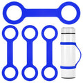 Water Bottle Handle Carrier Strap [4PCS] - Makes Any Cup Handheld Use for Running - Outdoor Essential Bottle Accessories - color: Blue