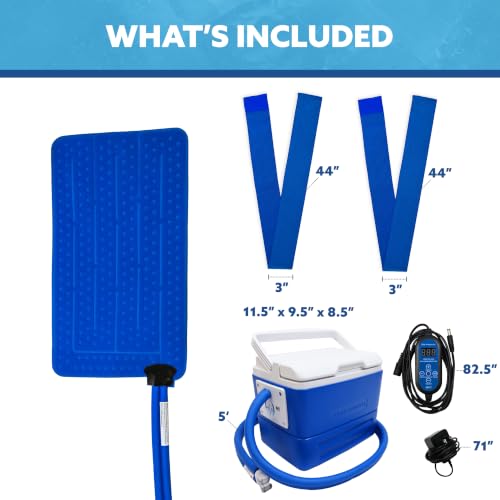 Polar Active Ice 3.0 | 9 QT Cold Therapy Ice Machine | Programmable Timer | Universal Rectangular Compression Pad | Cryotherapy Pain Relief System | Ace Bandage Style Compression - style: Universal Rectangular Pad