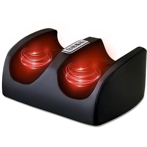 Foot Massager with Heat Electric Foot and Calf Massager Black