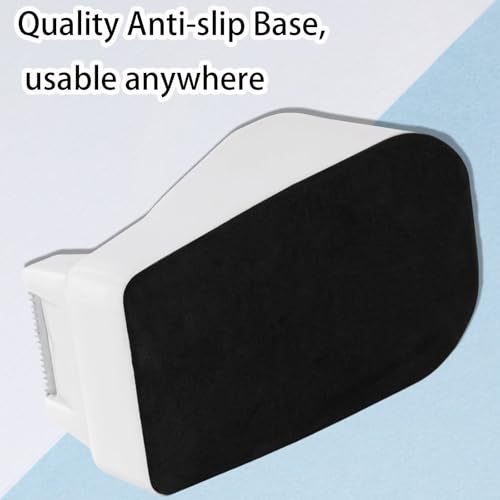 Tape Dispenser Desk,Desktop Tape Dispenser, Tape Dispenser with Weighted Non-Skid Base, Includes 6 Rolls Transparent Tape (0.71" x 1000"),Heavy Duty Tape Holder for Office, Home, School(White) - color: White