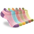 ATBITER Women's Ankle Socks Cushioned Running Athletic No Show Socks-6Pairs - color: 6pairs Colorful-cute, size: 8-10