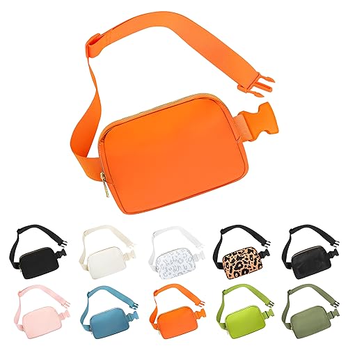 Waist Belt Bag Fashion Fanny Women and Men Gift Waist Pack With Adjustable Strap For Travel Running Hiking Walking Orange - color: Orange Fanny Pack