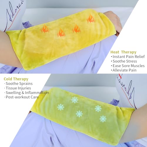 UNI-GO Silica Beads Microwave Heating Pad, Olive Green, 6"x12" - color: Olive Green-6"x12"