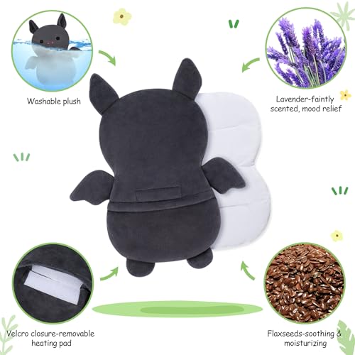 Bat Microwavable Heating Pad for Pain Relief Period Microwave Heating Pad - style: Bat