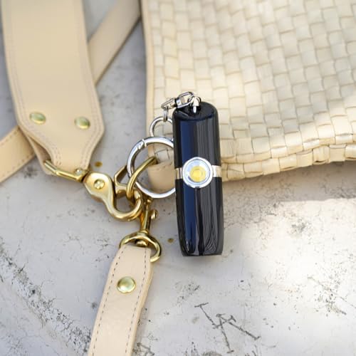 Securityman Personal Safety Alarm for Women | Self Defense Keychain (Loudest 130dB Siren and SOS Strobe Light) Everyday Security Personal Alarm Protection Device (Black) - color: Black