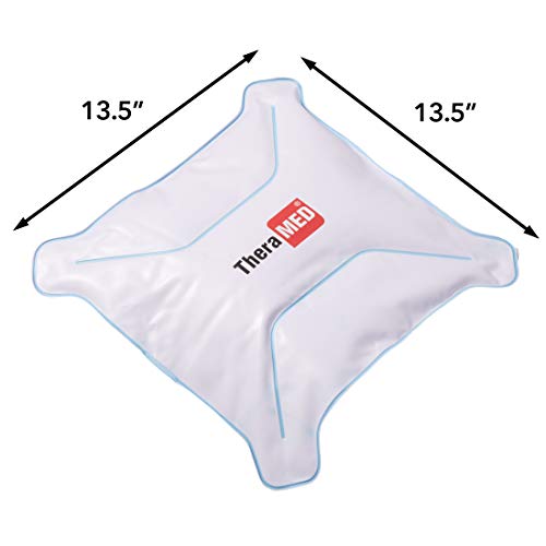 Thera-Med Therapeutic Icycold Back Pad, Portable Ice Packs for Back Pain and Body Inflammation, Reusable Soothing Cooling Gel Wraps, Adjustable & Flexible for Neck, Joint Pain, or Muscle Soreness