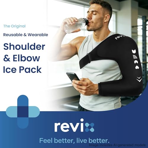 REVIX Ice Wrap for Shoulder & Arm, Reusable Cold Sleeve, M - style: Medium