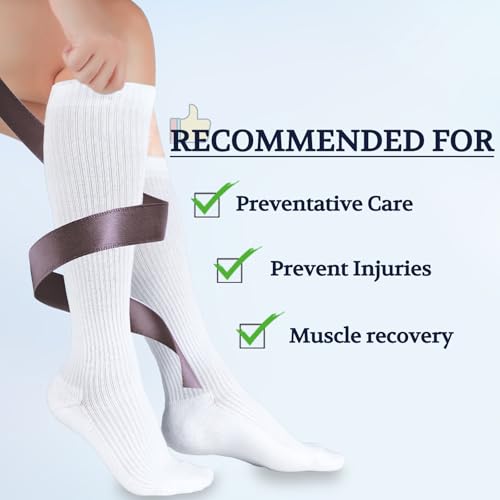 15-20 mmHg Cotton Compression Socks for Women & Men - color: White, size: 9-11