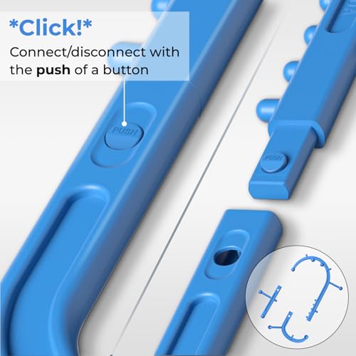Detachable Trigger Point Massage Tool for Body Muscle Pain Relief - color: Blue, size: Large