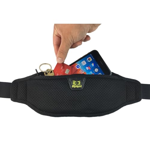 Amphipod AirFlow Lite Waistpack, Runner Storage Waist Fanny Pack - OS - color: Black