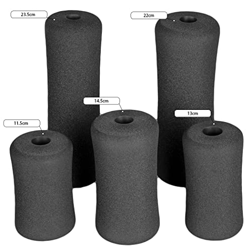 Foam Foot Pads Rollers Two Pair for Home Gym Exercise Machines Equipments Replacements with 1 Inch(2.5cm) Rod (Foam 8.66" X 3.15" Od X 0.87" Id) - color: Foam 8.66" X 3.15" Od X 0.87" Id