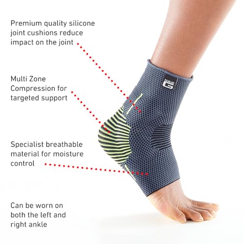 Neo-G Title Active Plus Ankle Brace with Silicone – Black & Green – X-LARGE - size: X-Large