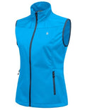 Little Donkey Andy Women's Lightweight Softshell Vest - color: Bright Blue, size: X-Large