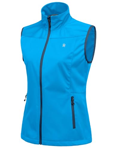 Little Donkey Andy Women's Lightweight Softshell Vest - color: Bright Blue, size: X-Small