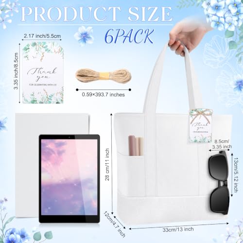 Shinylin Mini Canvas Tote Bags with 2 Pockets - color: Beige