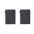 2 Pack Wrist Pouch for Men and Women, Wristband Pocket with Zipper for Running, Basketball, Tennis, Travel, Gym and Any Other Sports - color: Iron Grey