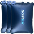 Solstice Leakproof Large Capacity Reusable Ice Bags (3-Pack) for Cooler Cold Plunge Tubs Lunch Box | 4.5L / 8.6 Lbs. of Frozen Ice Per Bag | Add Water & Freeze | Heavy Duty 14G Material W/Water Valve