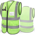 TICONN High Visibility Reflective Safety Vest for Men & Women, ANSI Class 2 - color: Green, size: Large