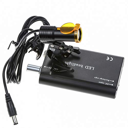 5W Waist Hanging LED HeadLight with Plastic Clip for Magnifier (Black) - color: Black