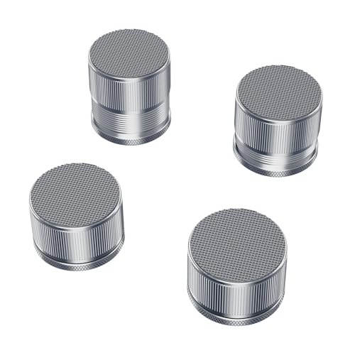 Adjustable Microwave Riser Pads,0.9-1.5 Inch Height,4 Pack Silver - color: Silver