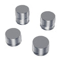Adjustable Microwave Riser Pads,0.9-1.5 Inch Height,4 Pack Silver - color: Silver