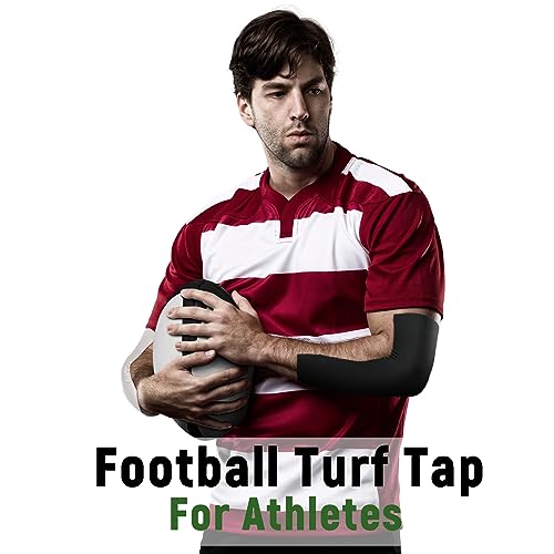Jenaai 2 Roll Football Turf Tape 33ft Sport Turf Tape, Black and White - color: Black and White