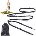 SparklyPets Hands Free Dual Dog Leash, Small (Gray) - color: Gray, size: 2 dogs S