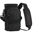 Nuovoware Water Bottle Carrier, 40oz Bottle Carrier Sports Insulated Water Bottle Holder with Adjustable Shoulder Strap, 2 Pockets Flask Sling Bag Drawstring Pouch for Climbing Hiking Walking