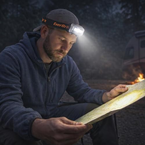 EverBrite 2 Pack LED Headlamp, 4 Lighting Modes with Pivoting Light Head