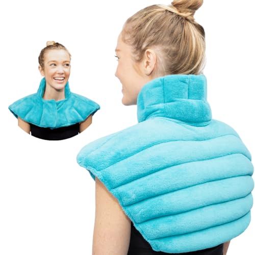 NatraCure Microwave Heating Pad for Neck, Shoulders and Back - Heated Wrap & Microwavable Warmer Moist Heating Pad with SmartBead Technology - Physical Therapy FSA, HSA, Spa Gifts - 1PK - size: Neck & Shoulders