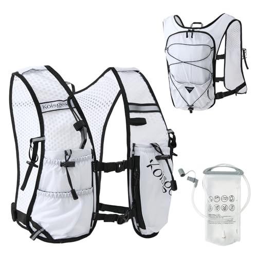 Running Hydration Vest Backpack with 1.5L Bladder for Men Women - color: white, size: with hydration