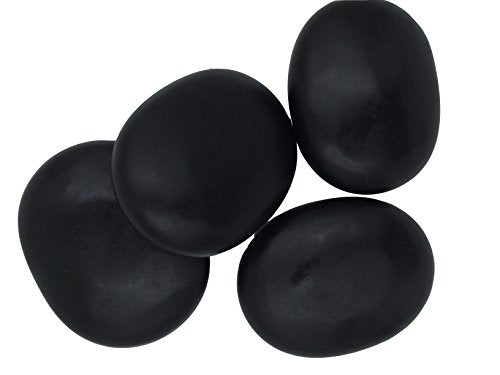 Zabrina 4 Pcs Personal Large Massage Stone Set Basalt Hot Rocks Stones, 2.75 in* 3.54 in