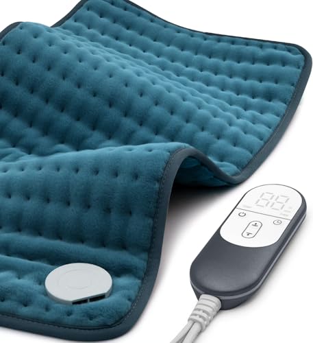 VALGELUIK Heating Pad for Back Pain Relief, 12"x24" Electric Heat Pad Gifts - color: Legion Blue, size: 12 Inch x 24 Inch