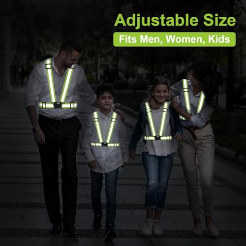 Reflective Vest Running Gear, 2-10Pack High Visible Safety VES - color: Green