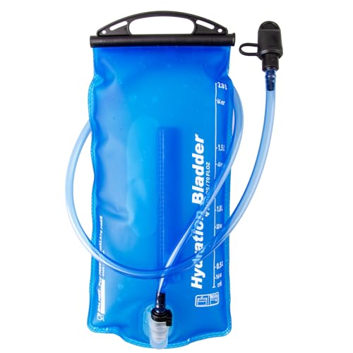 Azarxis Hydration Bladder TPU 1.5L 2L 3L Water Reservoir BPA-Free for Hiking Backpack Hydration Pack, Leak Proof Large Opening Water Storage Bladder Bag for Camping Cycling Running - color: #02 TPU Material - 2L
