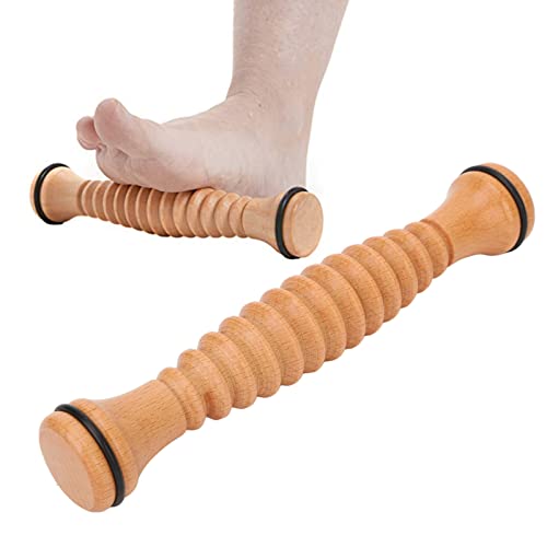 Foot Massage Roller,Wooden Foot Massage Roller, Comfortable Stress Relieving Foot Roller Massage Tool Foot Arch Roller Muscle Relaxing Foot Roller