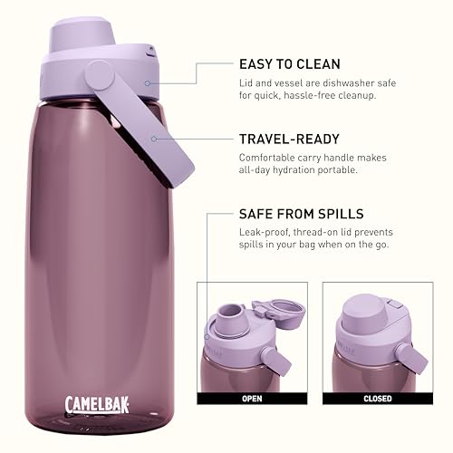 CamelBak Thrive Chug Water Bottle, High Flow Lid Design for Quick Everyday Hydration and Active Use, 32oz, Purple Sky - color: Purple Sky, size: 32 Ounces