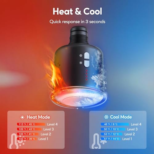 arboleaf Hot and Cold Massage Gun Deep Tissue, Percussion Muscle Massager - color: Slategray