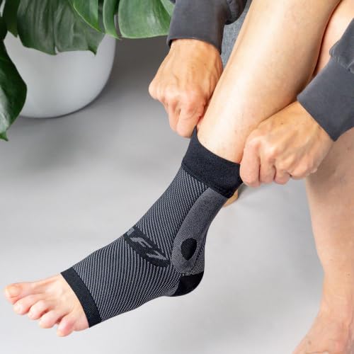 OrthoSleeve Slip-on Ankle Brace for increased mobility from swelling, ankle pain, ankle strain and weak ankles (Small) - size: Small