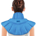 REVIX Microwavable Heating Pad for Neck Shoulder & Back, Moist Heat, Blue - color: Blue