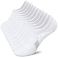 Amutost Womens No Show Socks Anti-Slip Cushioned Breathable 5-10Pairs - color: 5 Pairs White, size: 5-8
