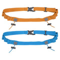 Bib Belt Race Belt Triathlon Number Holder 2Pcs Orange/Sky Blue - color: Orange/Sky Blue