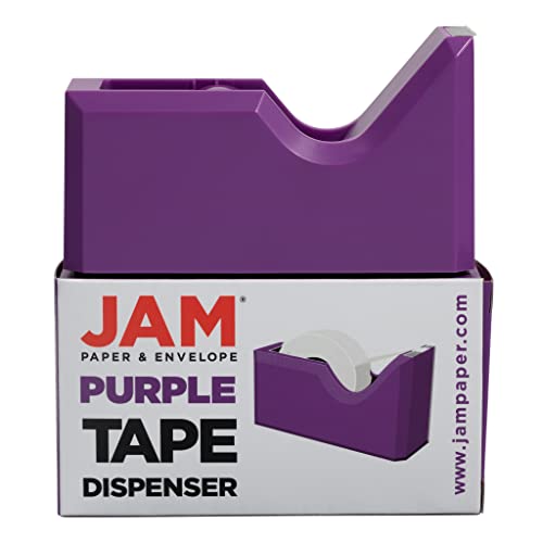 JAM PAPER Colorful Desk Tape Dispensers - Purple - Sold Individually - color: Purple, size: Pack of 1