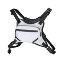 MGFLASHFORCE Chest Bag for Men and Women Chest Rig Pack Front EDC Pouch - color: White