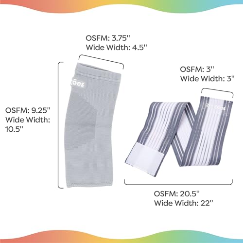 ZenToes Ankle Support Brace, Adjustable Stabilizer Wrap (One Size) - color: Gray, size: One Size