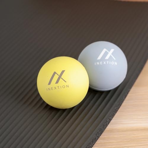 High-Density Therapy Massage Balls(2-Pack), Blue + Yellow(65D+50D) - color: Tranquil Blue + Dawn Yellow (65d+50d)