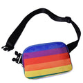 Ausion Fanny Pack Waist Bag for Men&Women Adjustable Belt Hip Bum Bag Fashion Water Resistant Hiking Waist Bag for Traveling Casual Running Hiking Cycling - color: upgraded rainbow