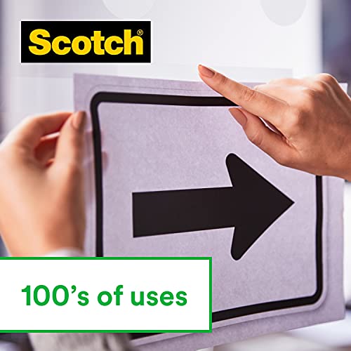 Scotch Cat-810 19 mm x 8.89 m Cat Tape Dispenser, White, 1 Roll Magic Tape - style: Cat