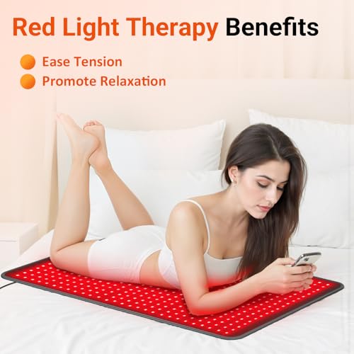 Comfytemp Red Light Therapy Pad for Body, 41.5'' x 26'', 660nm & 850nm - size: 41.5'' x 26''