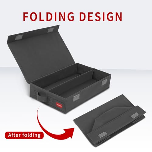 NUSWOR Cassette Tape Storage Box -Audio Cassette Holder 3Pack – Grey